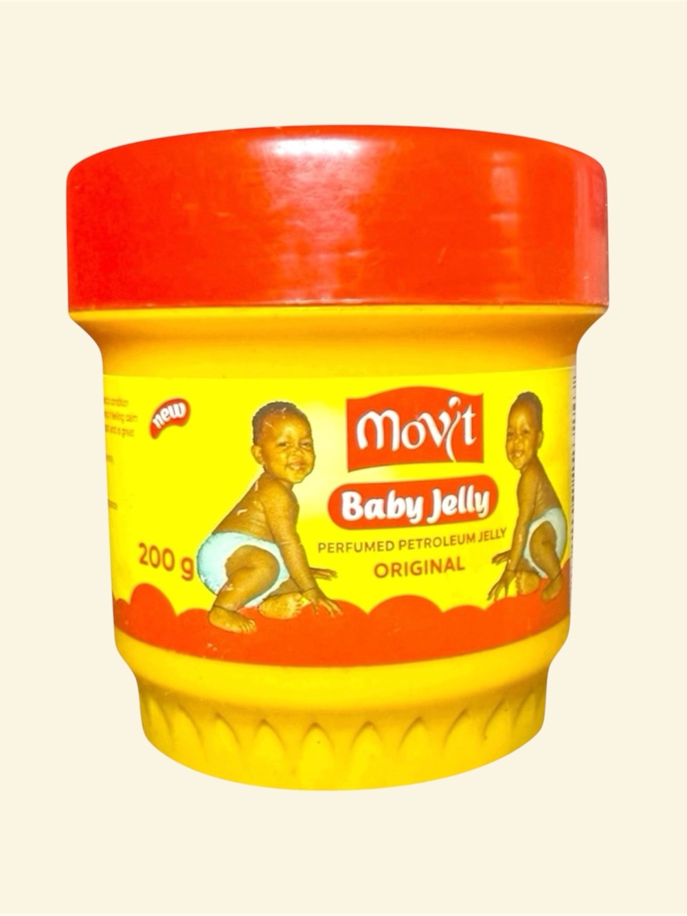Movit Baby Jelly Original - Yellow & Red Baby Petroleum Jelly 200g